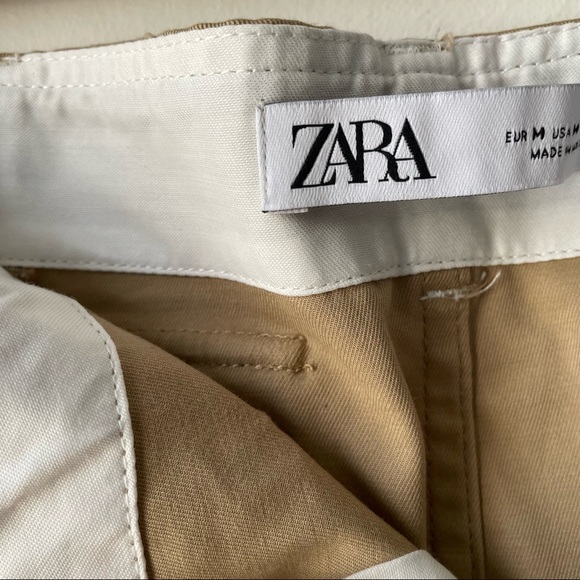 *sold depop* Zara beige utility mini skirt M - Picture 4 of 9